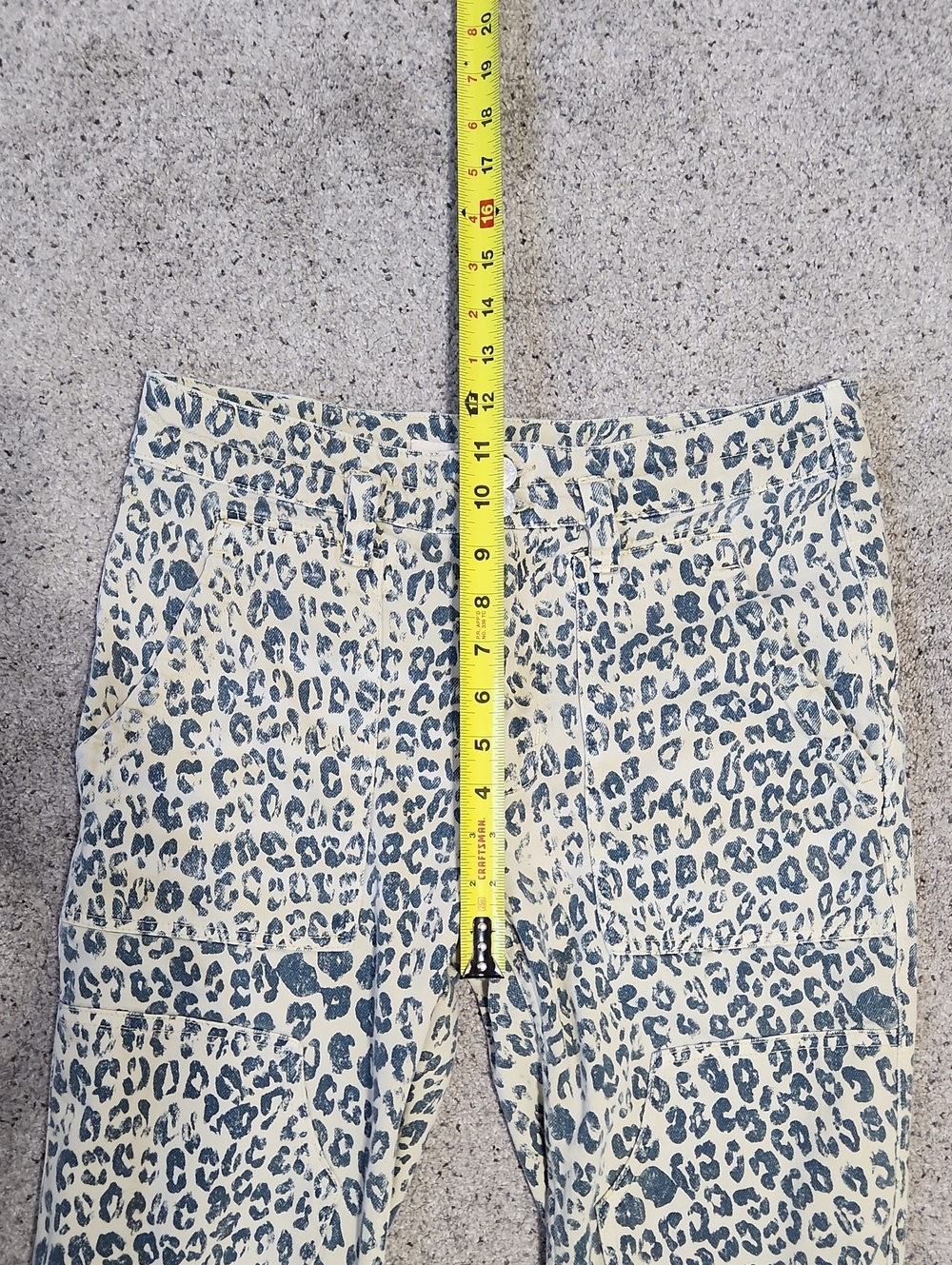 PILCRO Anthropologie The Wanderer Leopard Mid Rise Relaxed Jeans Womens 27 - Picture 9 of 10